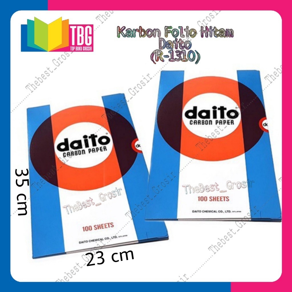 Jual 1 Pack 100 Lembar Karbon Folio Hitam Daito Kertas Karbon