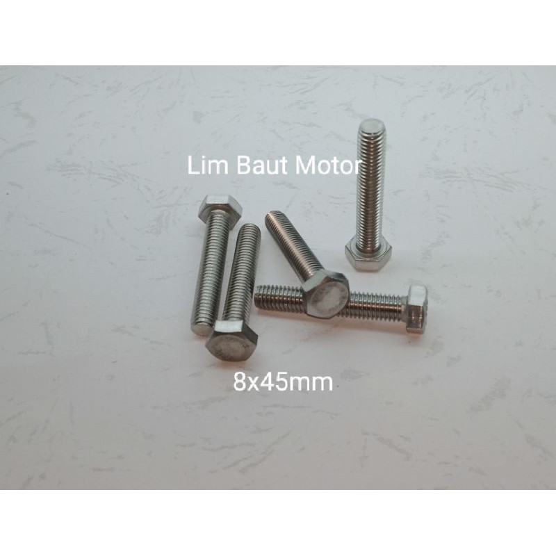 Jual BMK stainless baut 12 / 8x45mm | Shopee Indonesia