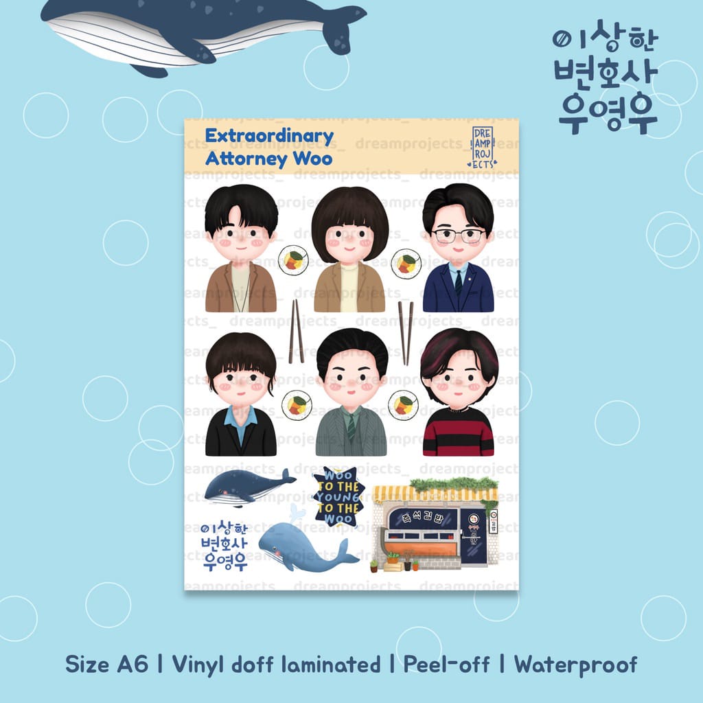 Jual Extraordinary Attorney Woo Keychain Sticker Sheet Shopee Indonesia
