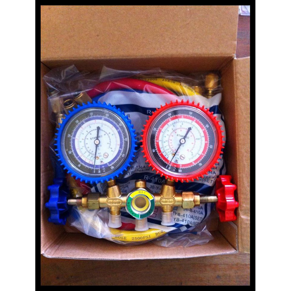 Jual Double Manifold R22 R32 R410 R134 / Double Manifold | Shopee Indonesia