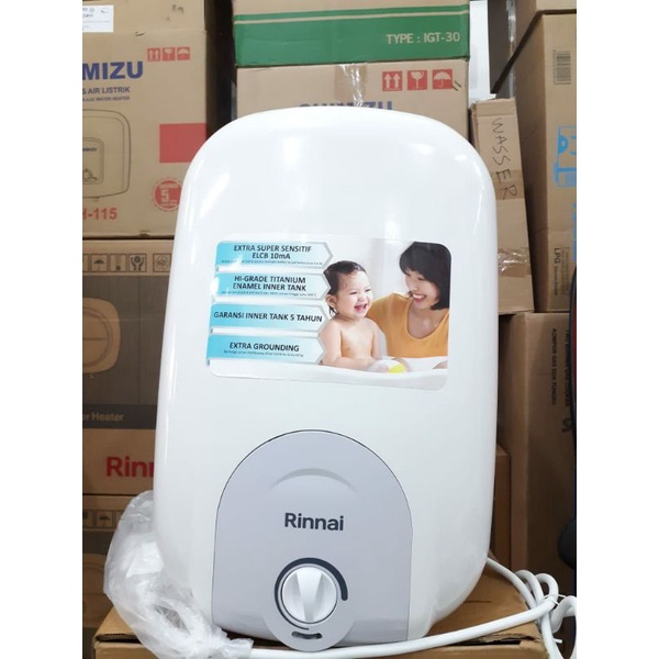 Jual water heater rinnai 10 liter / pemanas air listrik 10 liter rinnai |  Shopee Indonesia