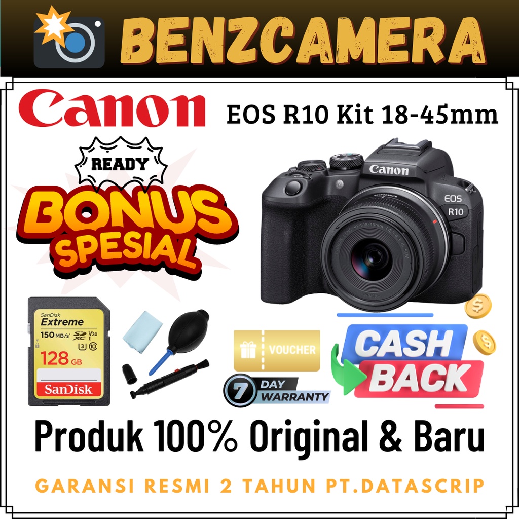 Jual Canon EOS R10 Kit 18-45mm | Shopee Indonesia