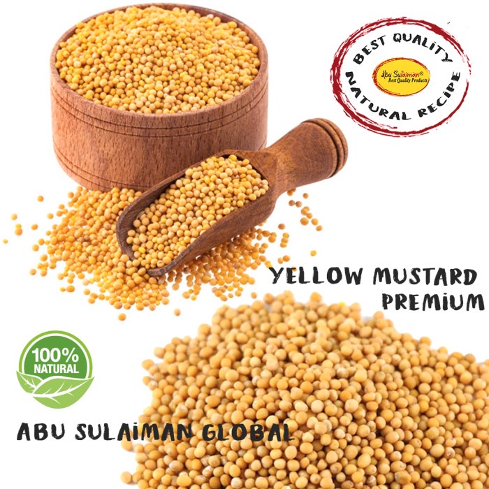 Jual Yellow Mustard 1 kg / Yellow Mustard Oil Seeds Premium Halal