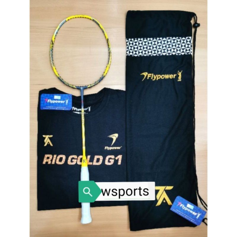 Jual Raket Flypower Rio Gold G1 Original | Shopee Indonesia