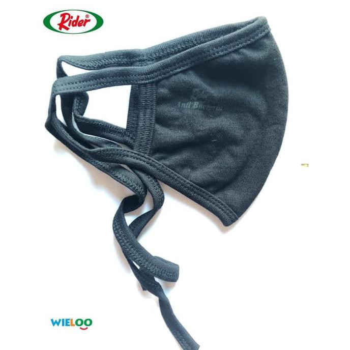 Jual MASKER KAIN HIJAB RIDER ANTI BAKTERI 2 PLY ( HITAM ) | Shopee ...