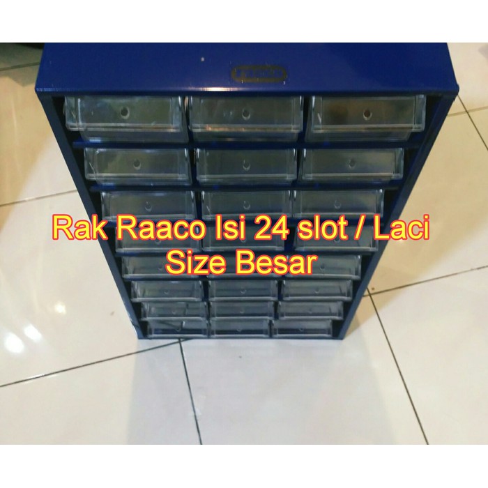 Jual Rak Raaco 24 slot besar Komponen pernak pernik mur baut laci ...