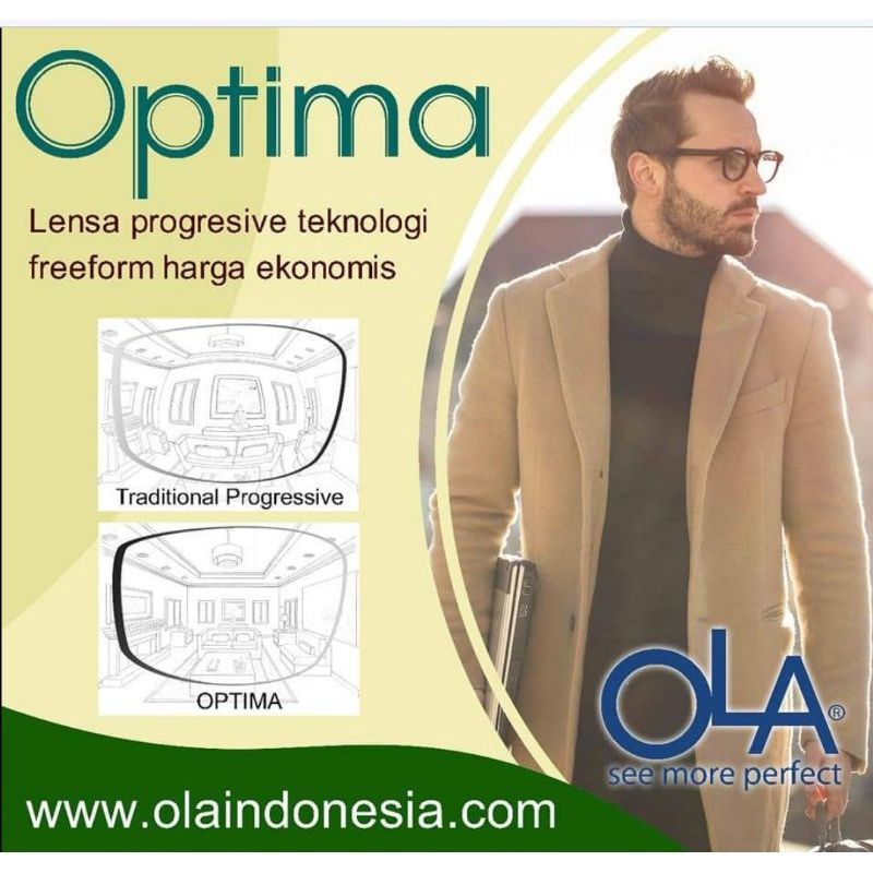 Jual Lensa Kacamata Progresif OLA OPTIMA index 1.56 UV 400 Anti radiasi ...