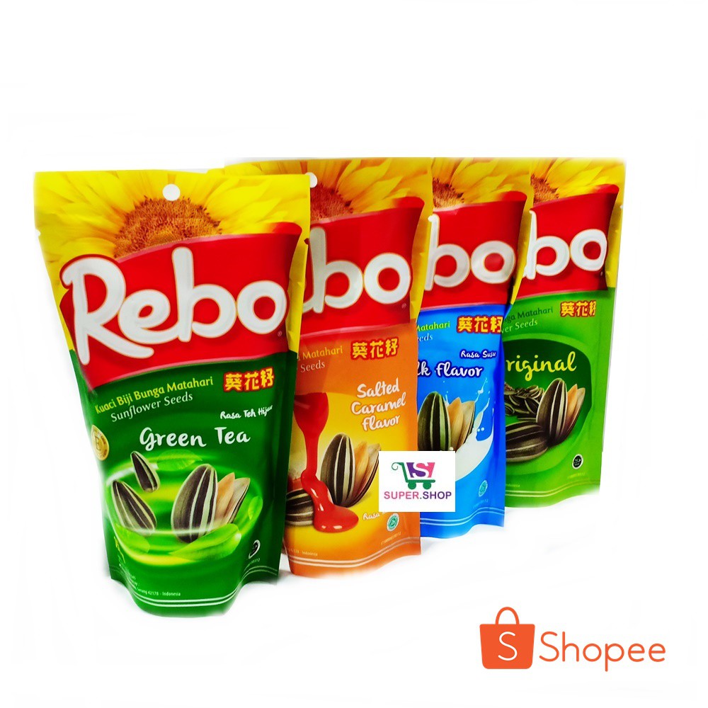 Jual Rebo Kuaci Biji Bunga Matahari 150 Gram Original Milk Green