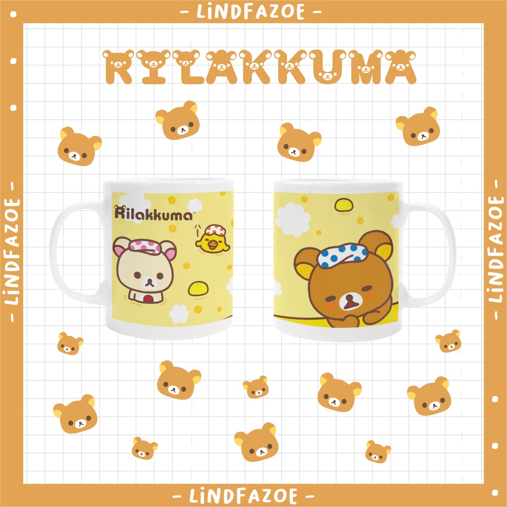 Jual MUG gelas rilakkuma rilakuma korilakkuma yellow | Shopee Indonesia