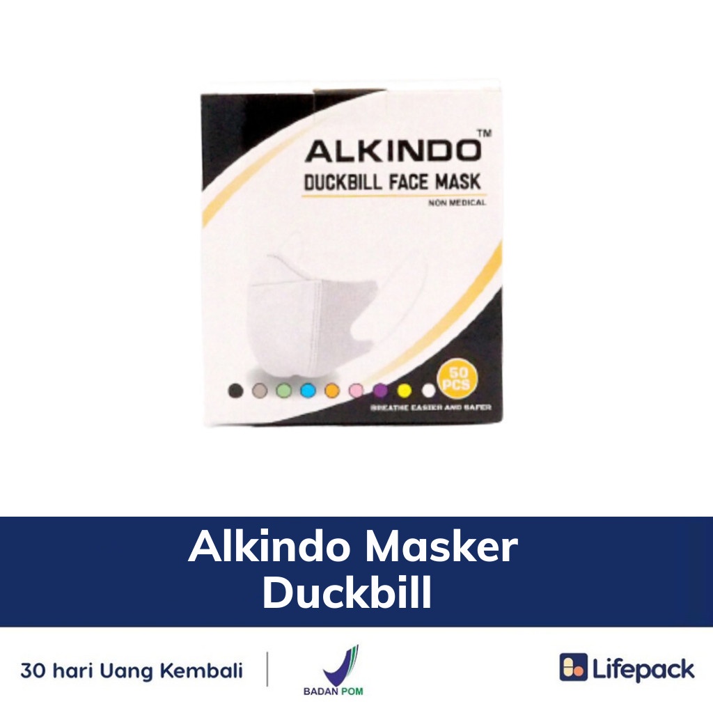 Jual Alkindo Masker Duckbill - 50 Pcs Putih - Masker Kesehatan ...