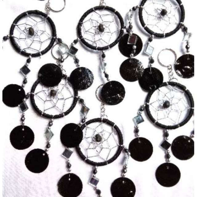 Jual Dream Catcher Kaca Kerang diameter 6 cm Gantungan Kunci | Shopee ...