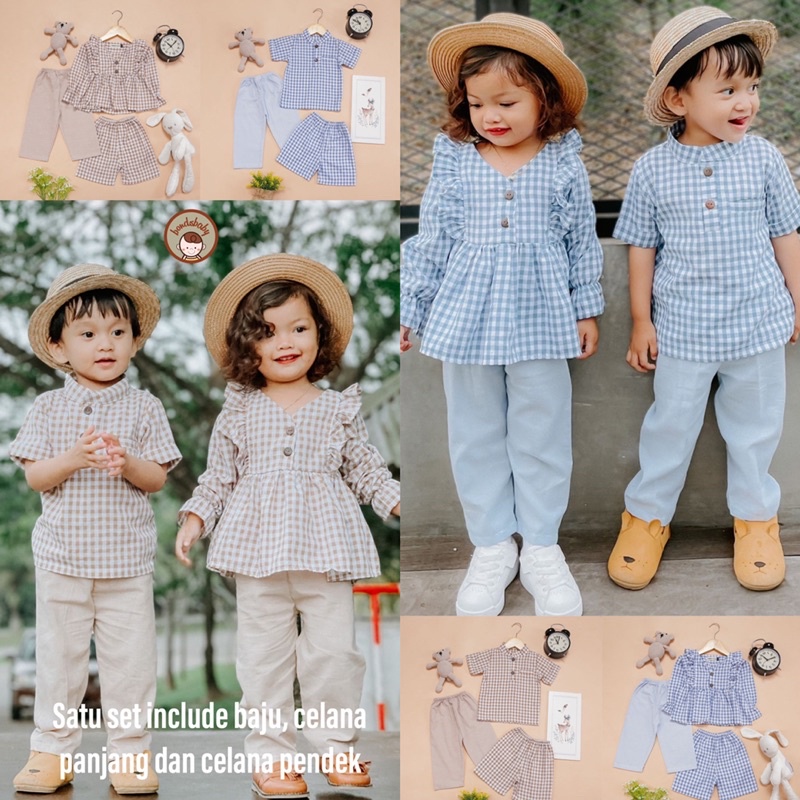 Jual RAMIES Series Set Couple Anak / Setelan Baju Muslim Couple Anak