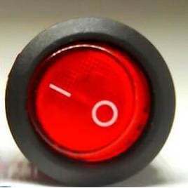 Jual Saklar BULAT Switch ON OFF 6A + Lampu Indikator MERAH/ RED Elektro ...