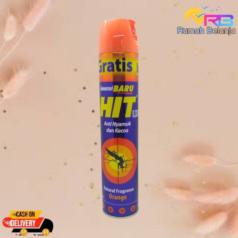 Jual Hit Spray Anti Nyamuk Dan Kecoa Orange 600ml75mlhit Obat Nyamuk