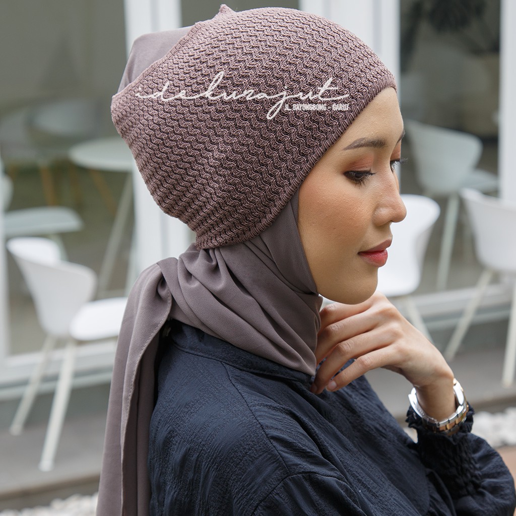 Jual Idekurajut - Ciput Rajut Bandana 3-Ply / Pattern Zigzag 1-Tone ...