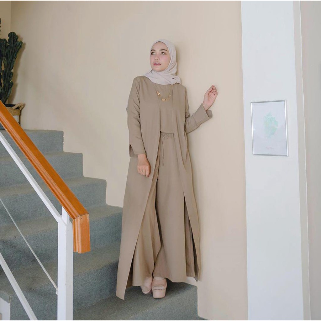 Jual Populargrosir Jumpsuit Hijab Wanita Muslim Terbaru AkitaTa Shopee Indonesia