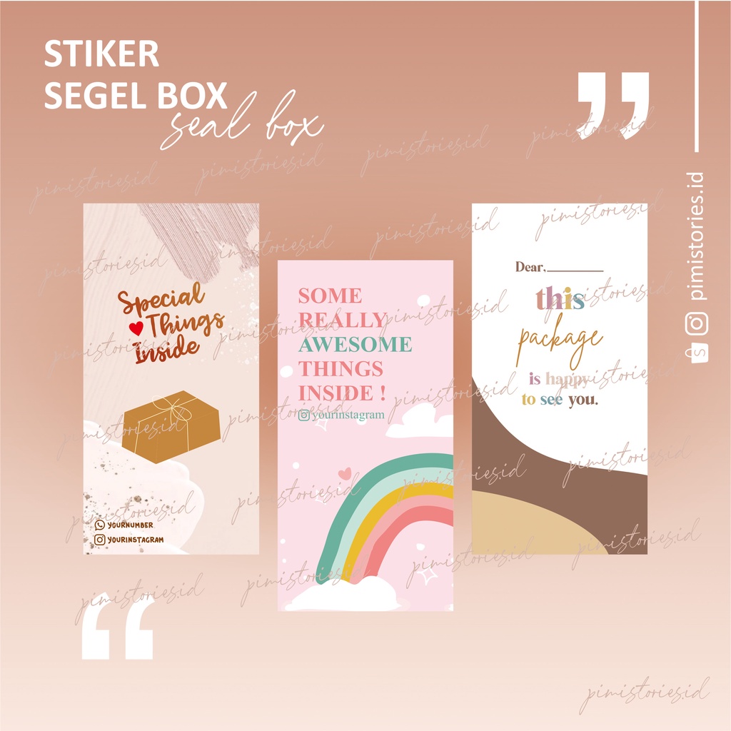 Jual STIKER SEGEL BOX ⚫ SEAL BOX ⚫ LABEL PACKAGING ⚫ STIKER BOX ⚫ ...