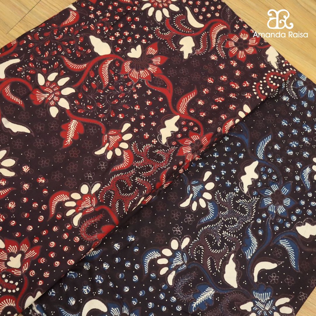 Jual Kain Batik Meteran Potongan Motif Bunga Bakaran Shopee Indonesia 7027