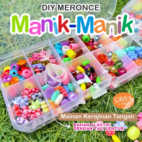 Jual MAINAN MANIK-MANIK | DIY MERONCE MANIK GELANG KALUNG | mainan ...