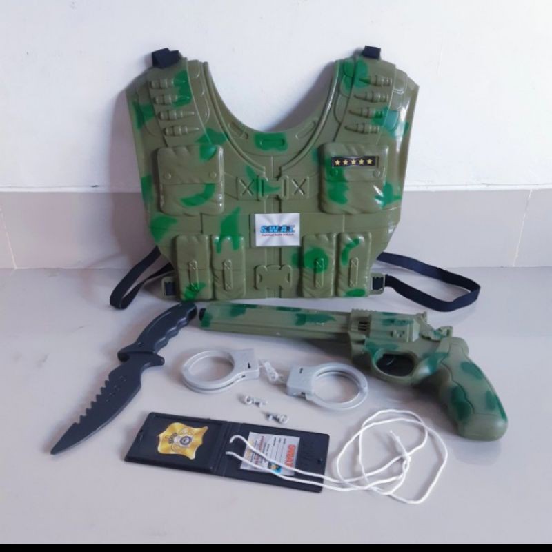 Jual Mainan Set Rompi Swat Edukasi - Perlengkapan Militer Anak Edukatif ...