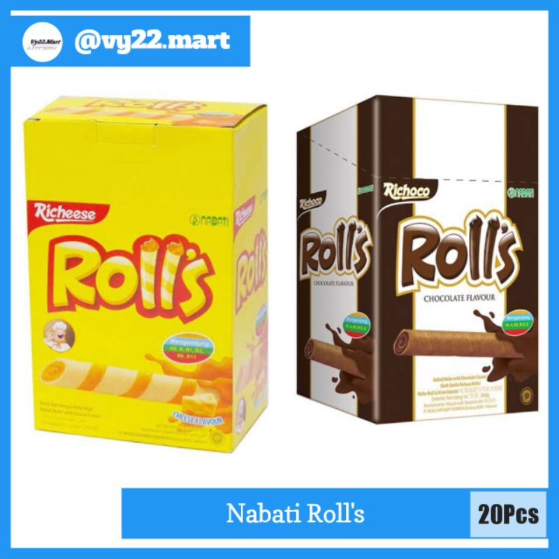 Jual Nabati Rolls Wafer Roll Nabati 1box 20pcs Shopee Indonesia