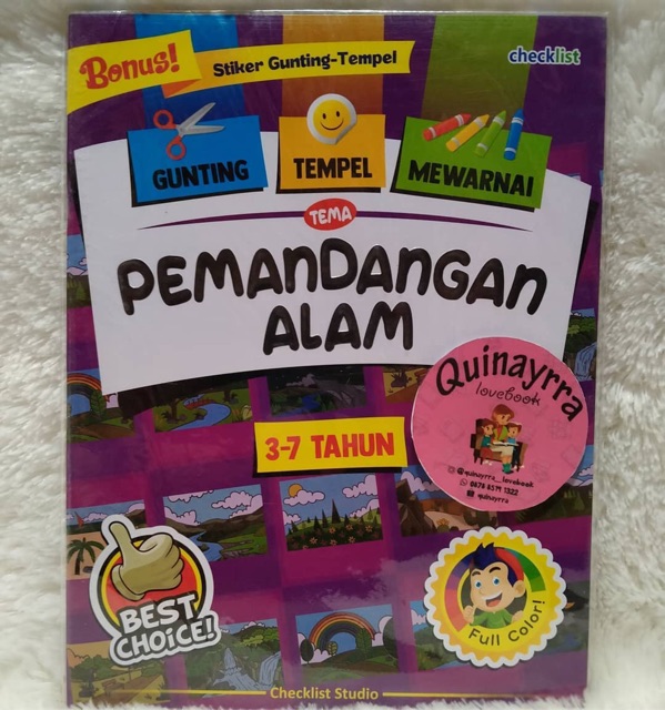 Jual Gunting Tempel Mewarnai Pemandangan Alam Shopee Indonesia