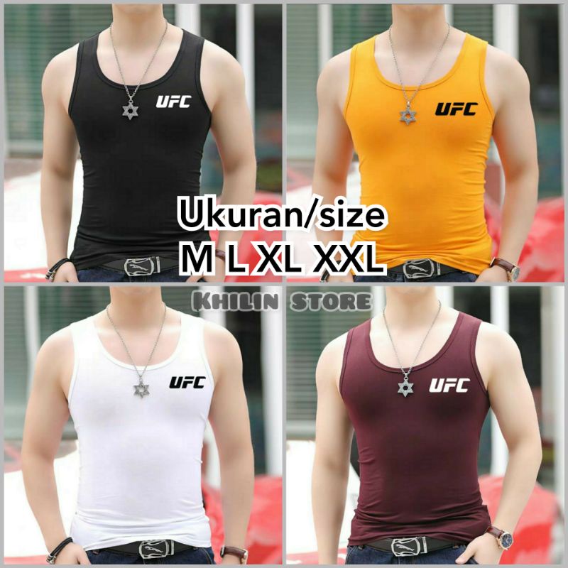 Jual Singlet Pria Dewasa Singlet Ufc Kaos Oblong Kaos Dalam Singlet