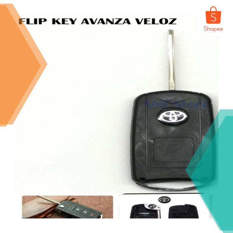 Jual Casing Remote Kunci Lipat Flip Key Grand Avanza Xenia - logo ...
