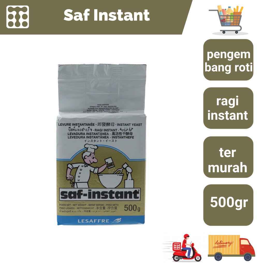 Jual Ragi Saf Instant 500 Gram / Ragi Roti | Shopee Indonesia