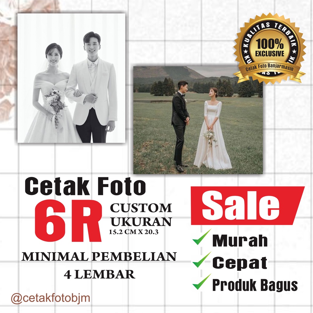 Jual CETAK FOTO UKURAN 6 R MURAH CEPAT BAGUS | Shopee Indonesia