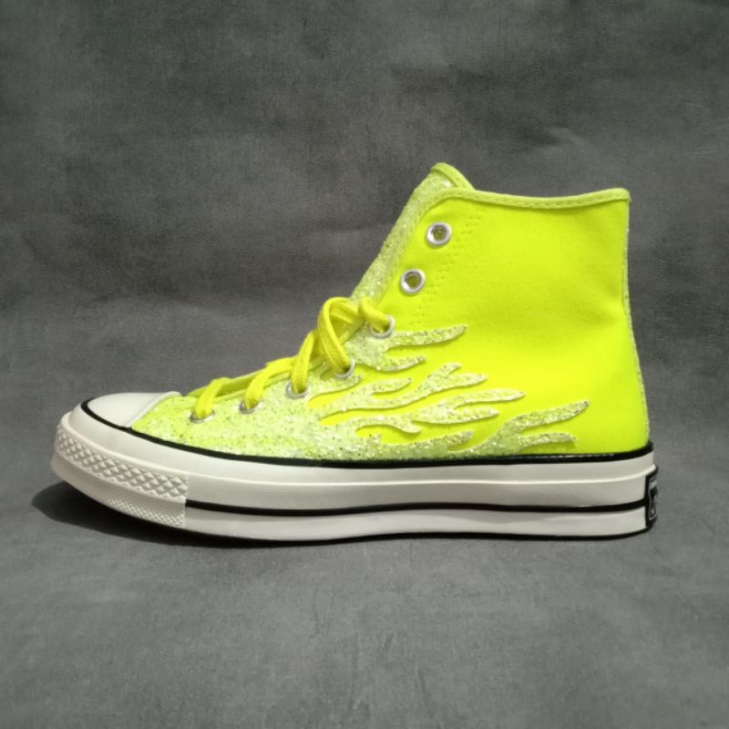 Jual Sepatu Converse Chuck 70 Hi Archive Flame Glitter shine photon lemon ORIGINAL Shopee Indonesia