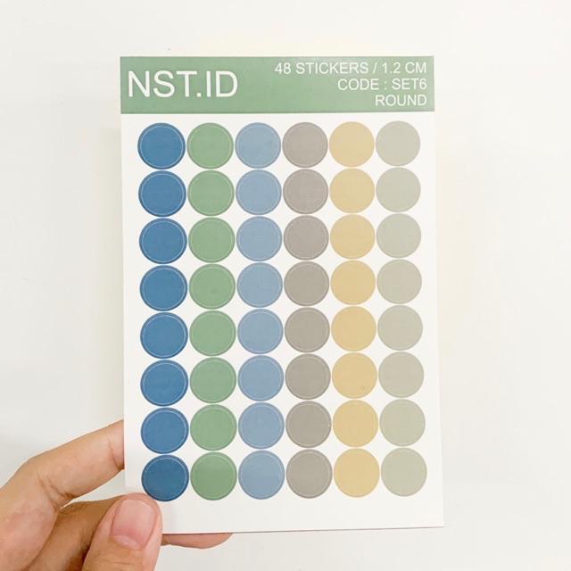 Jual STIKER DOT/BULAT COLOR PALETTE SCRAPBOOK DIY Bujo Diary Tumblr ...