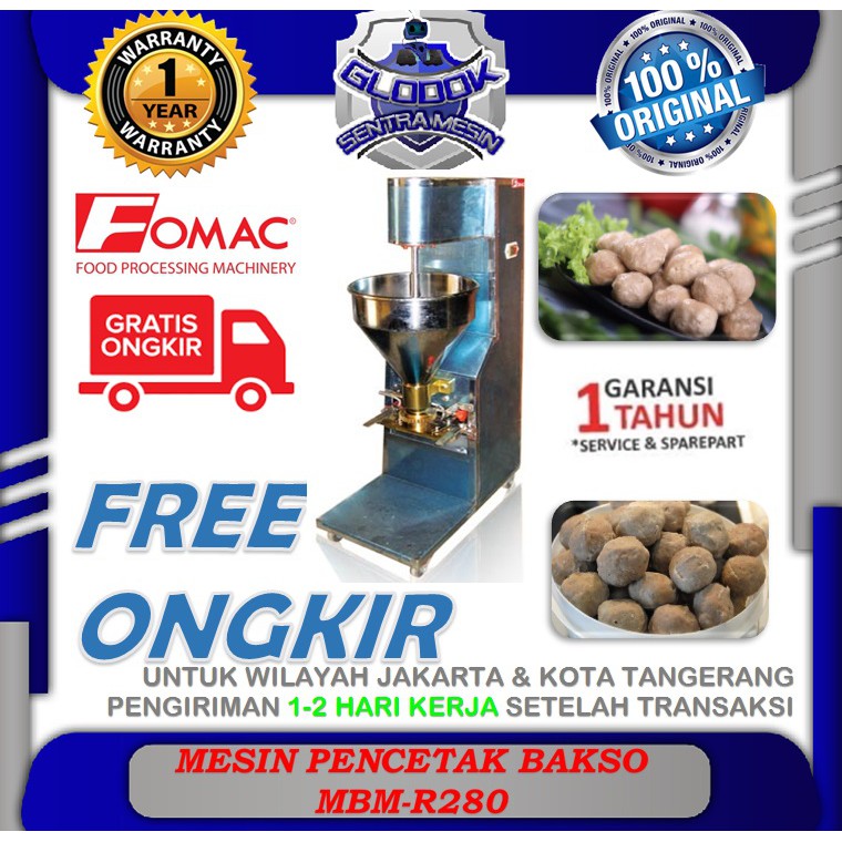 Jual Mesin Cetak Baso Meat Ball Maker Mbm R280 Fomac Shopee Indonesia