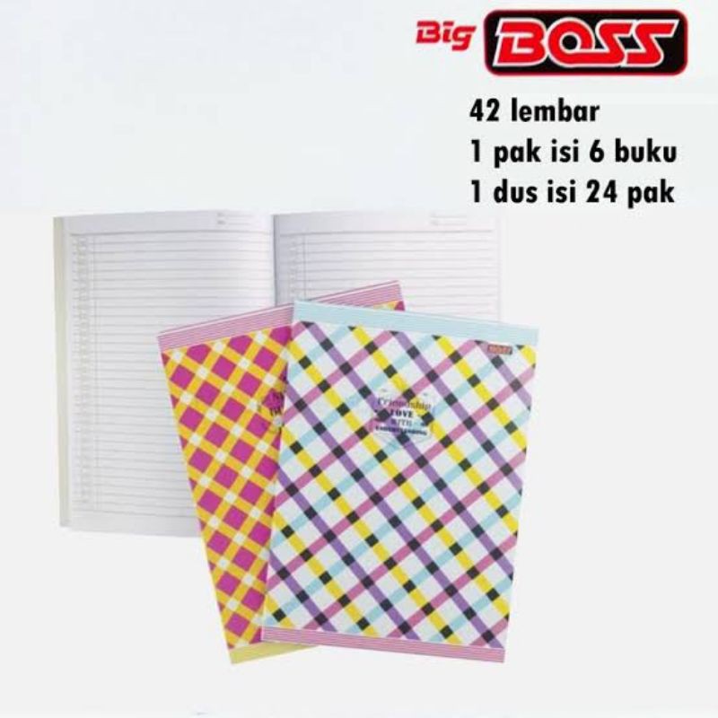 Jual BUKU TULIS BIG BOSS BOXY 42 LEMBAR BUKU MURAH GROSIR | Shopee