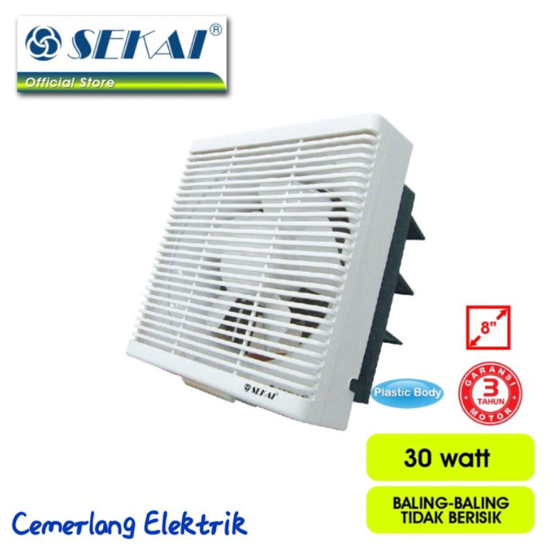 Jual SEKAI Exhaust Fan / Kipas Angin Hexos Plafon Atap 10 Inch - MVF ...