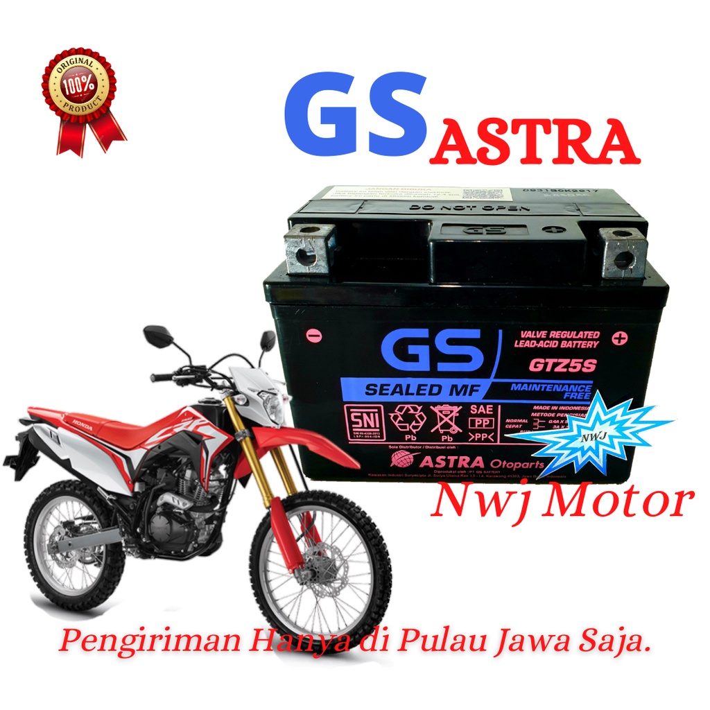 Jual Aki Motor Honda Revo Kharisma Kirana Verza 110 Mega Pro CW CRF