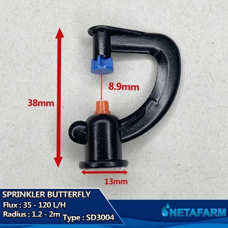 Jual Head Springkler Springkle Butterfly Sprayer Kabut SD3004 - 1pcs ...