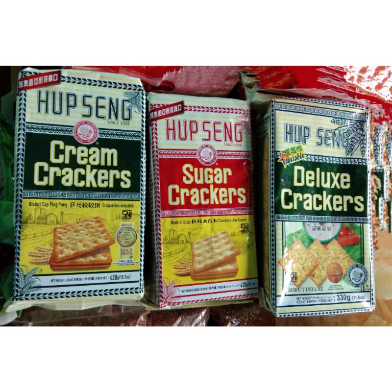 Jual HUP SENG Cream Crackers / Sugar Crackers / Hup Seng Vegetable ...