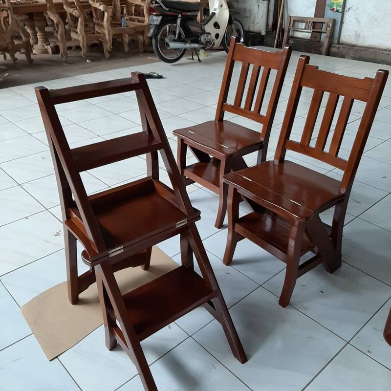 Jual Kursi lipat tangga bisa di buat tangga | Shopee Indonesia