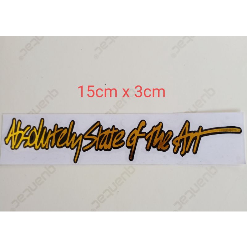 Jual sticker cutting absolutely state of the art | Shopee Indonesia