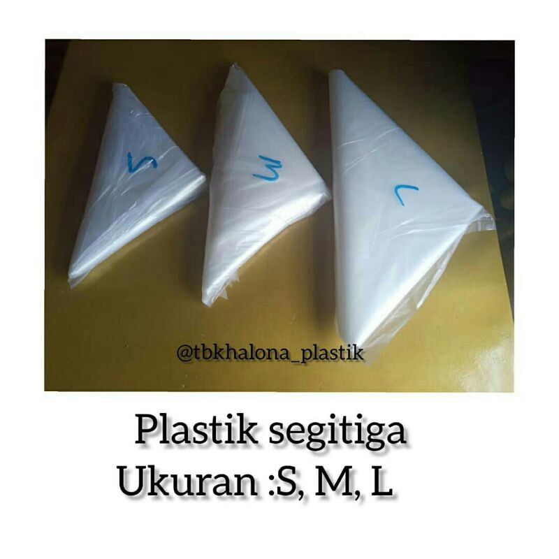 Jual Plastik Segitiga L 10pcs Shopee Indonesia