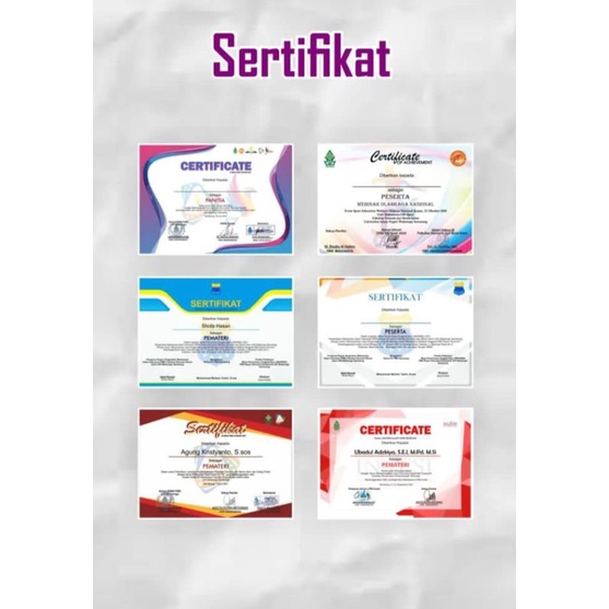 Jual Desain Sertifikat | Shopee Indonesia