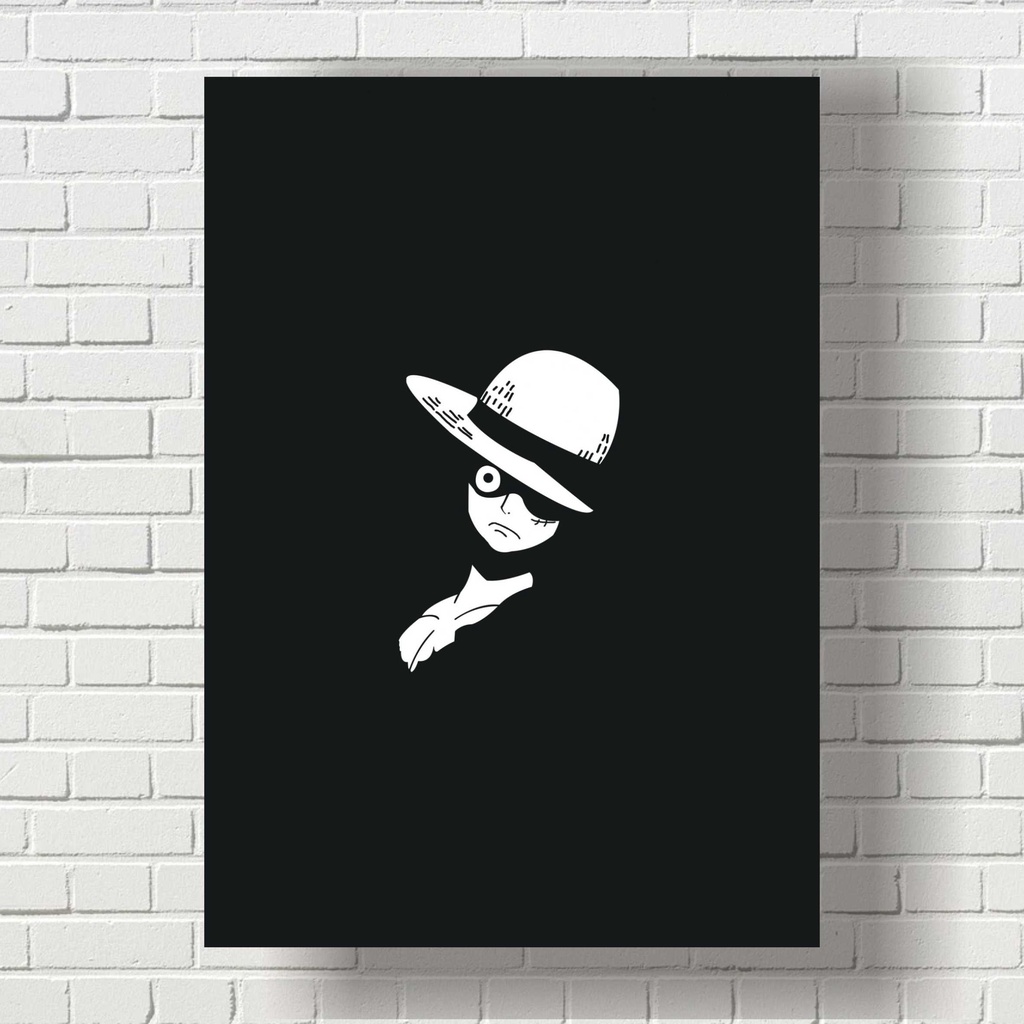 Hitam Putih One Piece Logo Black And White Jual Poster One Piece
