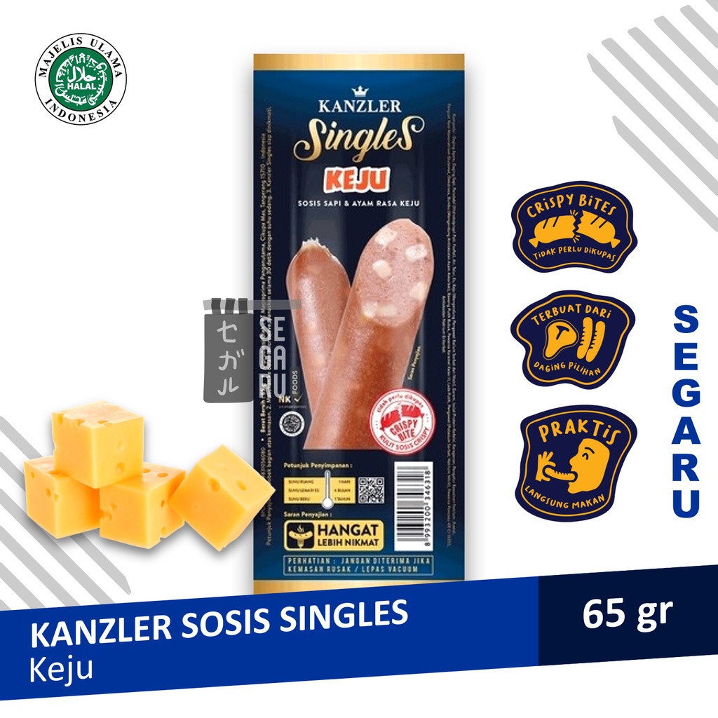 Jual Sosis Kanzler Singles Sosis Bakso Original Keju Hot Per Pack