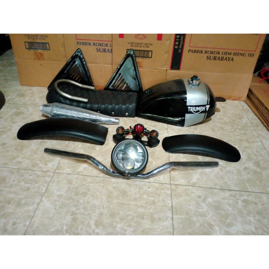 Jual Paket Japstyle Scrambler Traker Pnp Vixion Old Dan New Shopee