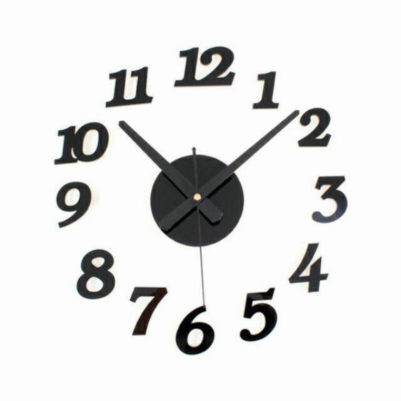 Jual Jam Dinding Tempel Analog 3D DIY Design Modren Jam Angka Aesthetic ...