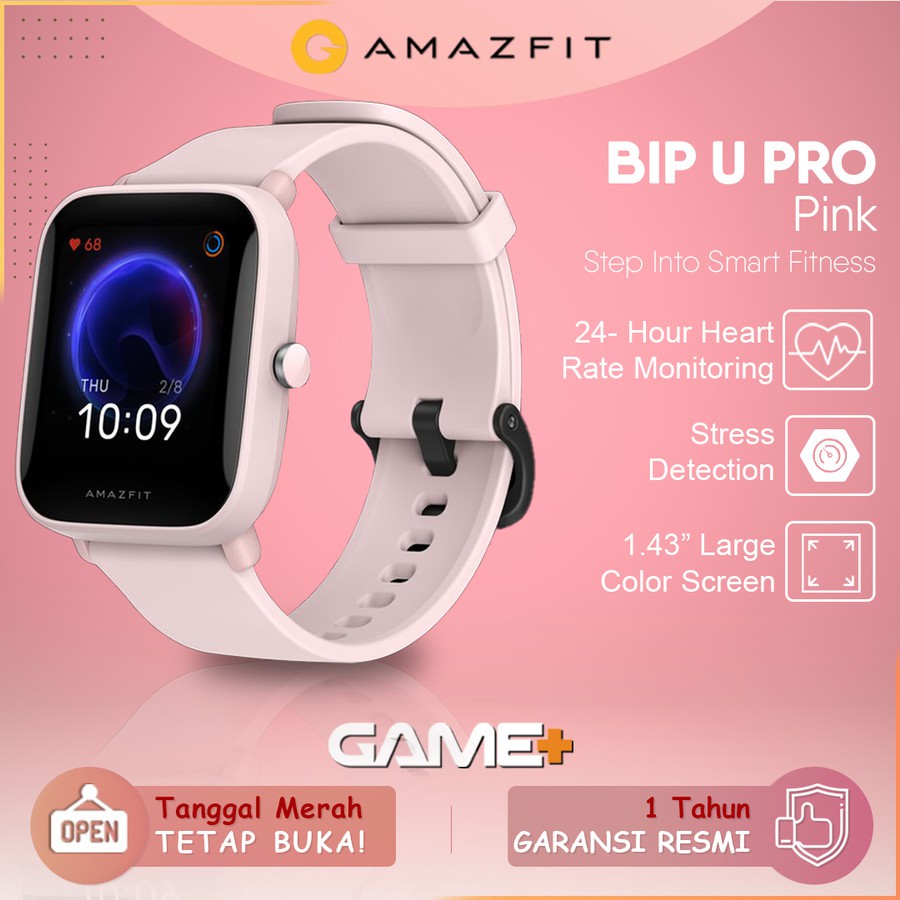 Jual AMAZFIT BIP U PRO SMARTWATCH DIGITAL WITH GPS BERGARANSI RESMI