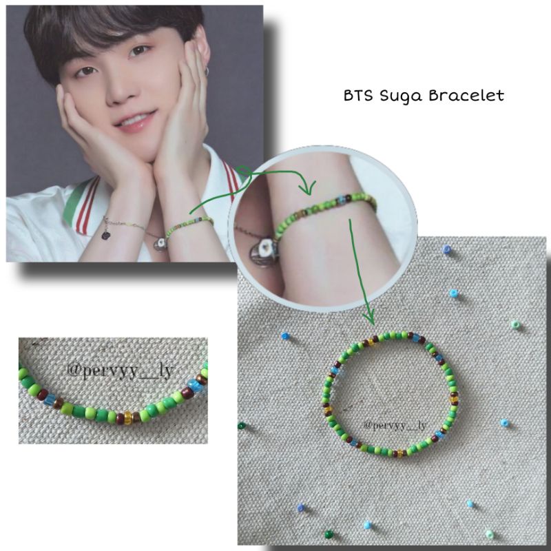 Gelang BTS Unicef Jungkook Seokjin Yoongi Jin Suga Bracelet Kpop Idol