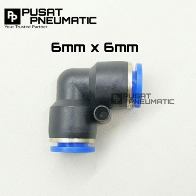 Jual Pv Fitting Elbow Pneumatic Selang Mm X Mm Shopee Indonesia