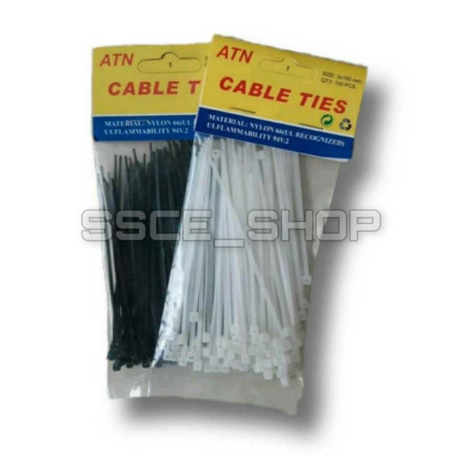 Jual Nylon Cable Tie / Tyraps / Kable Ties 2.5 x 150 mm WHITE - Kota Medan  - Sentosa Makmur Technical